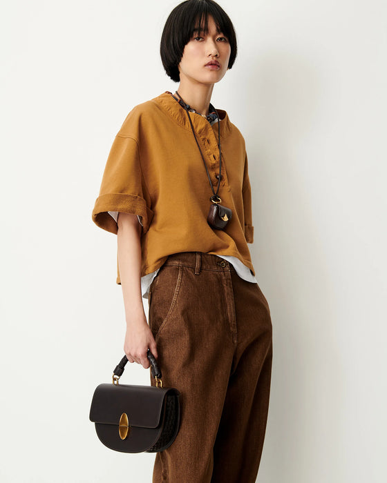 Button Sweatshirt Tee
