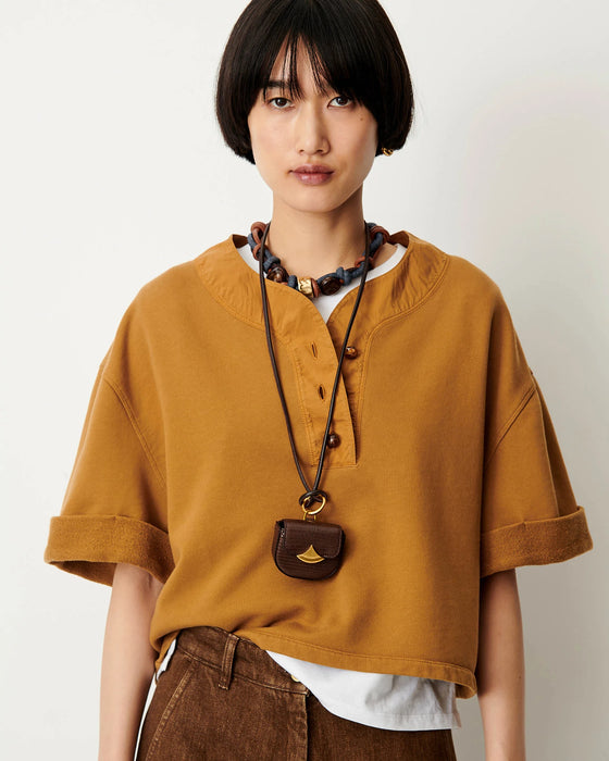 Button Sweatshirt Tee