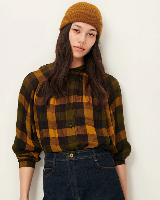 Nicolas Plaid Blouse