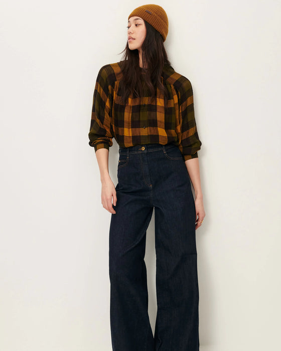 Nicolas Plaid Blouse