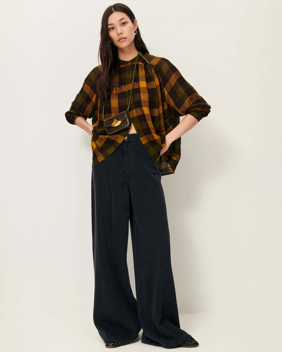 Nicolas Plaid Blouse