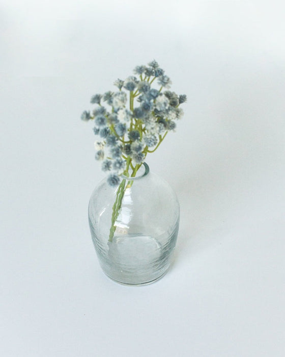 Haley Handblown Hammered Glass Bud Vase