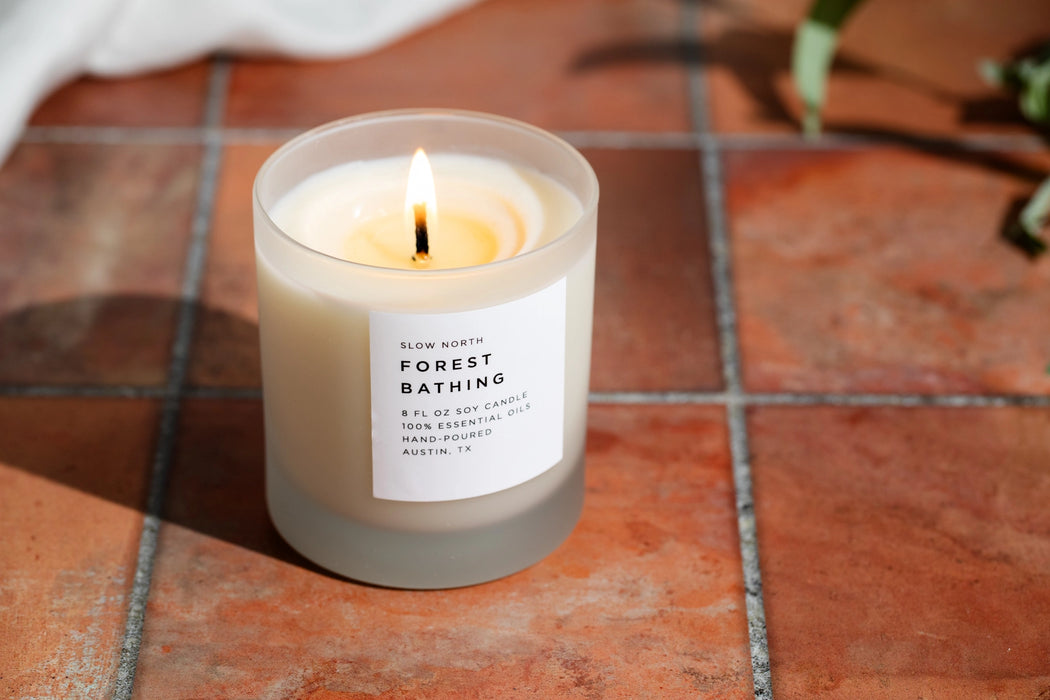 Forest Bathing Frosted Candle