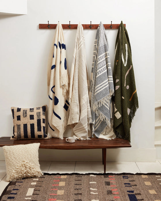 Abstract Throw - Indigo