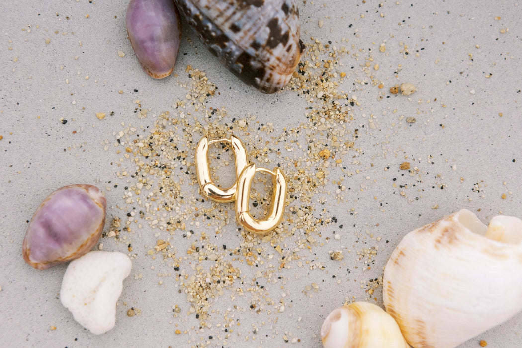 Gold Huggie Earrings