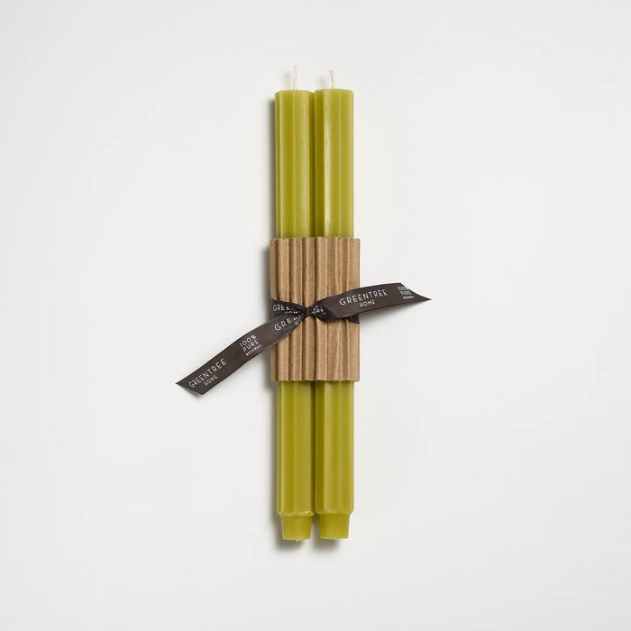 12" Fluted Church Tapers - Set of 2