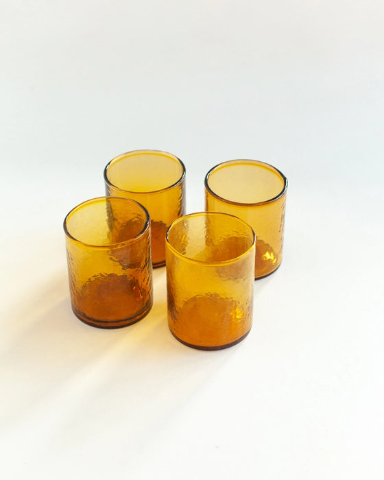Handblown Hammered Glass