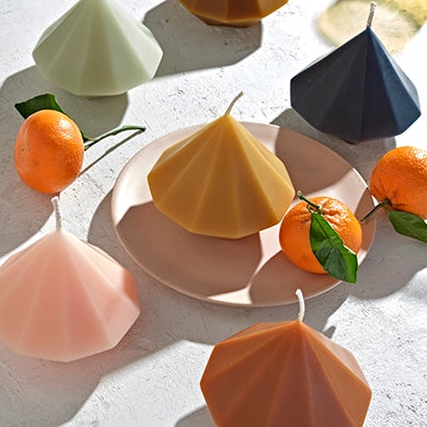 Gemstone Beeswax Candle