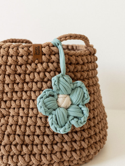 Recycled Cotton Toy Basket w/Handles