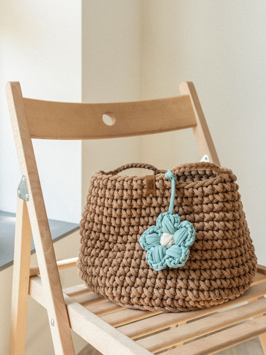 Recycled Cotton Toy Basket w/Handles