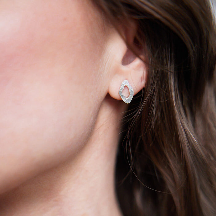 Canyon Stud Earrings - Sterling Silver