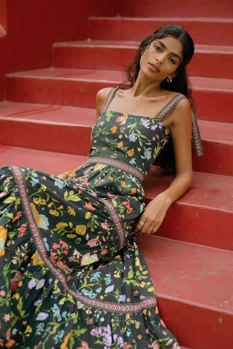 Avni Floral Tiered Maxi Sundress