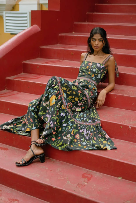 Avni Floral Tiered Maxi Sundress
