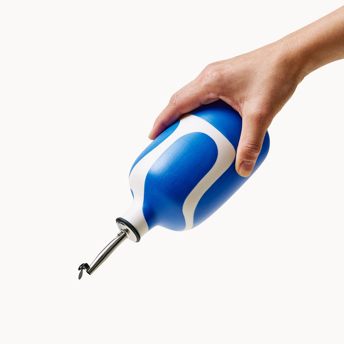 Cobalt Color Block Oil/Vinegar Cruet