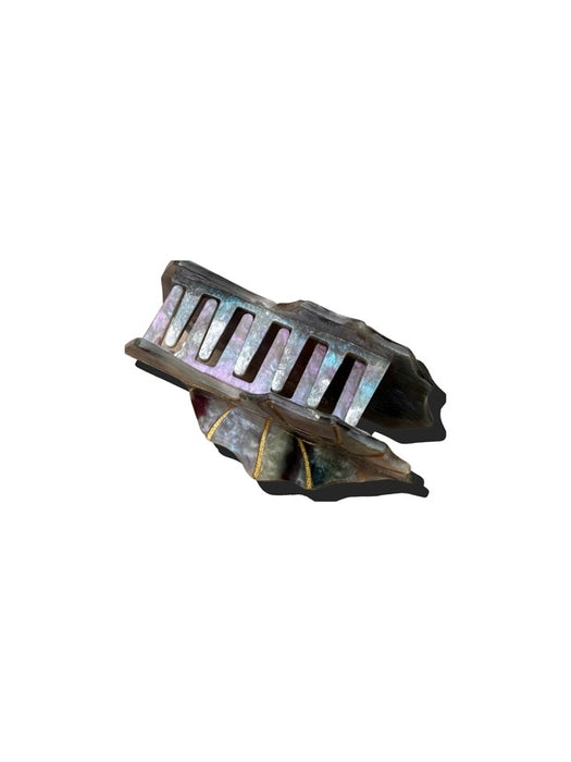 Eco-Friendly Hand-Painted Sundial Shell Claw Hair Clip