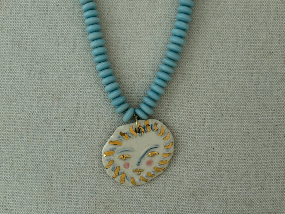 Solara Charm Beaded Necklace