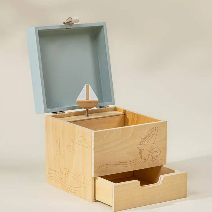Ocean Wooden Musical Souvenir Box