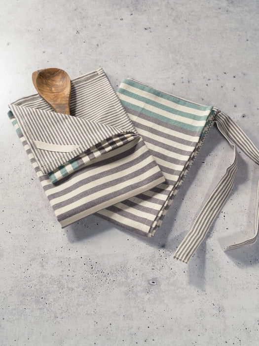 Cotton Stripe Tea Towels - Set of 2