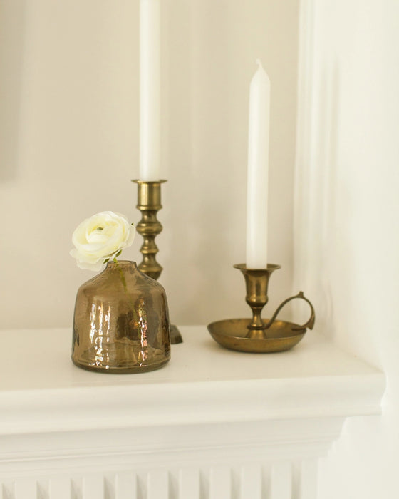 Bella Handblown Hammered Glass Bud Vase