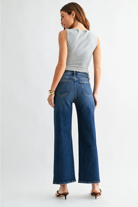 JB Collection High Rise Wide Leg Jean