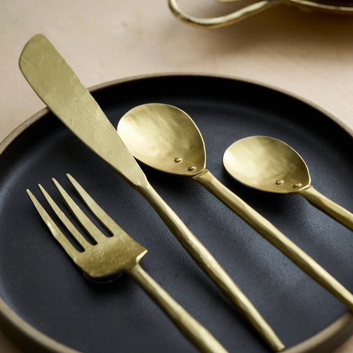 Forge Brass Flatware - Set of 4