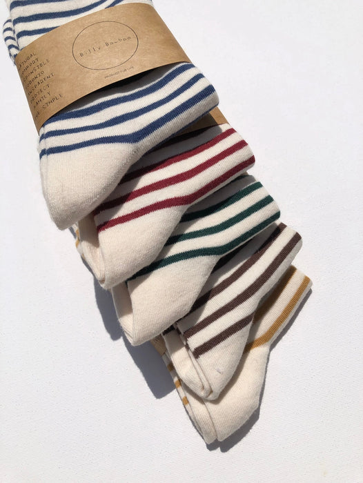 Color Stripe Cotton Socks