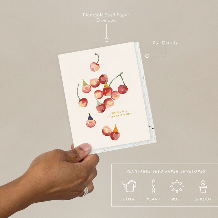 Cherry On Top Birthday Card