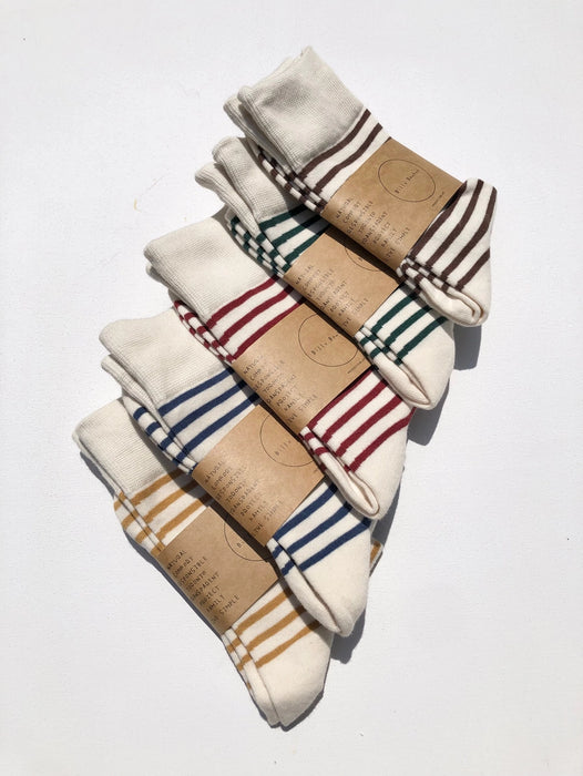Color Stripe Cotton Socks