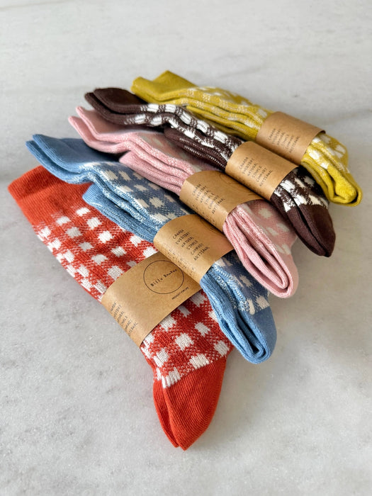 Cotswold Gingham Crew Socks