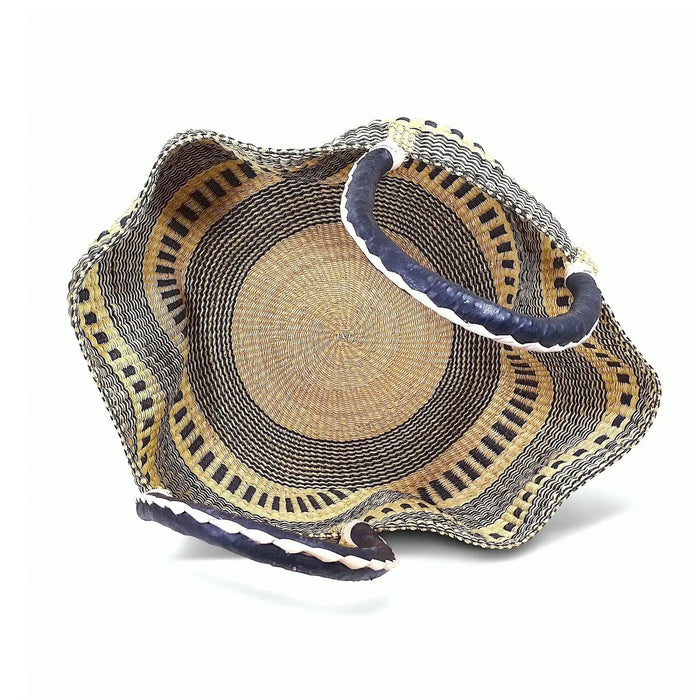 Wavy Straw Beach Bag