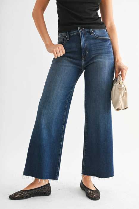 Scissor Cut Wide Leg Jean
