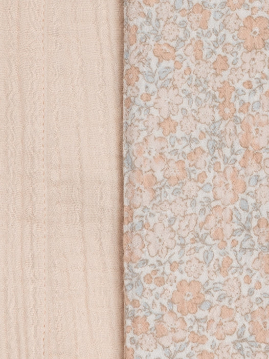 2-Pack Organic Cotton Muslin Burp Cloths