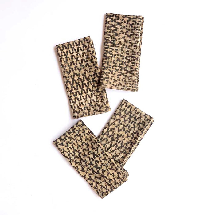 Sparrow Brown Napkins - Set of 4