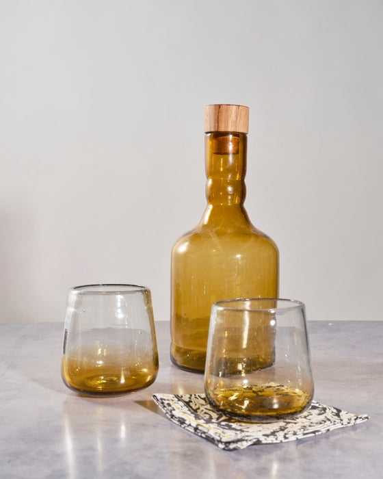 Amber Ombre Drinking Glass
