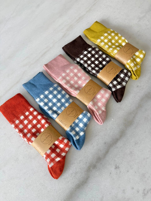 Cotswold Gingham Crew Socks