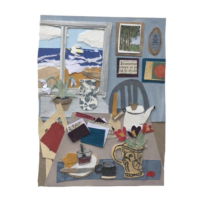Snowdrops, Tea & the Sea A7 Greeting Card