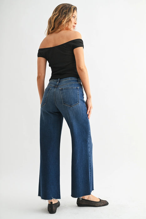 Scissor Cut Wide Leg Jean