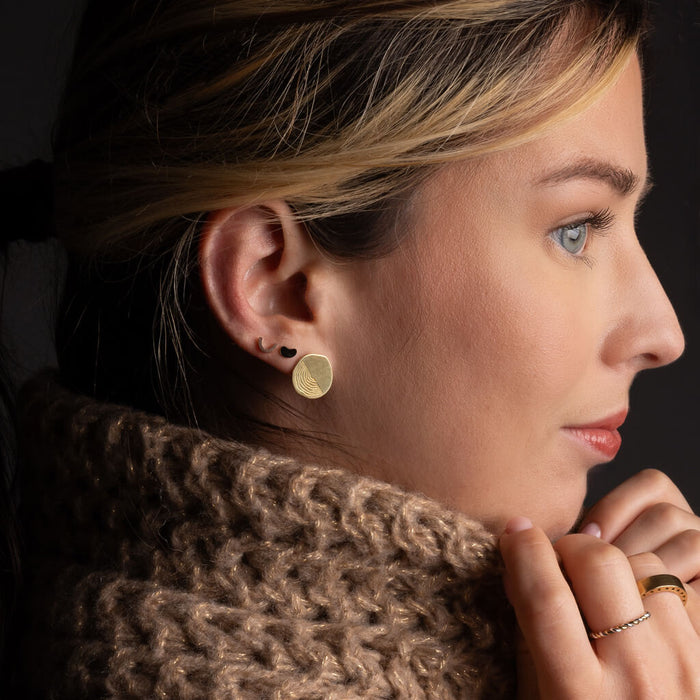 Timber Earrings - Brass