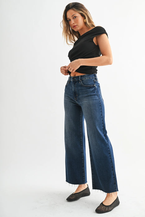 Scissor Cut Wide Leg Jean