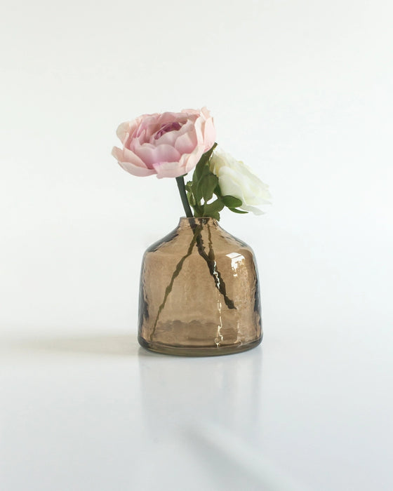 Bella Handblown Hammered Glass Bud Vase