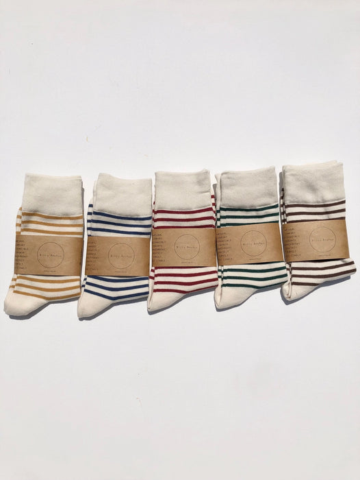 Color Stripe Cotton Socks