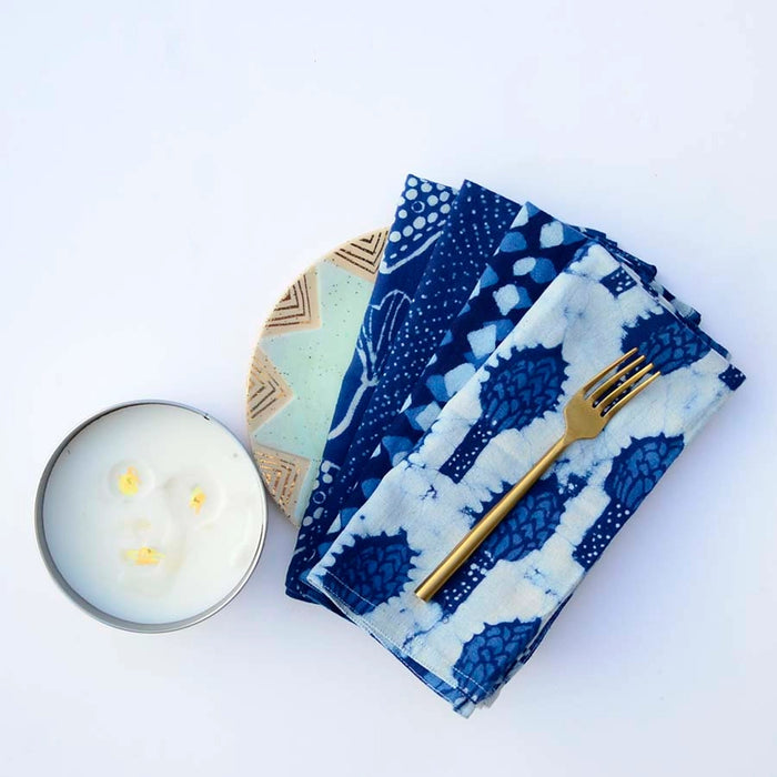 Mix + Match Indigo Napkins - Set of 4