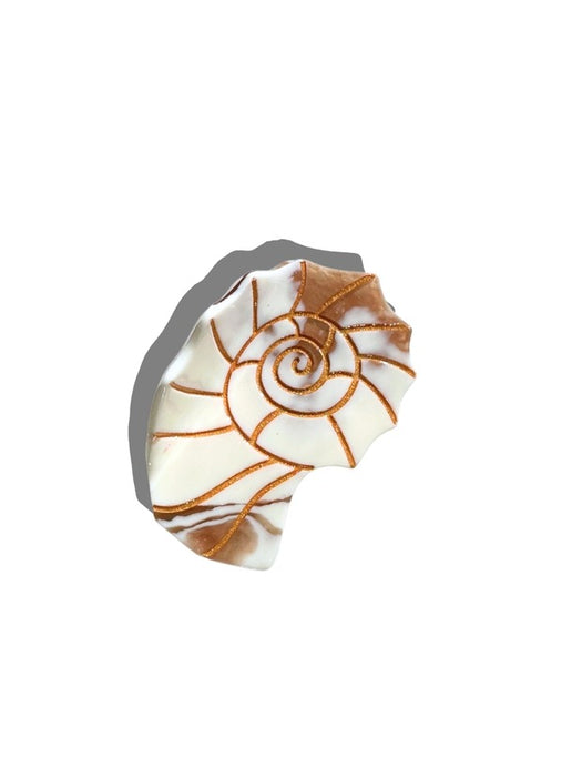 Eco-Friendly Hand-Painted Sundial Shell Claw Hair Clip