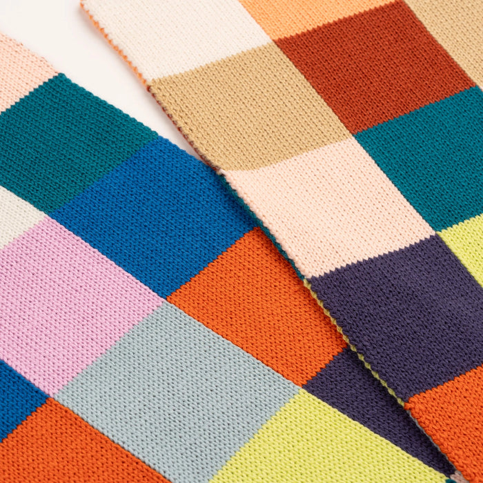 Color Patch Big Scarf