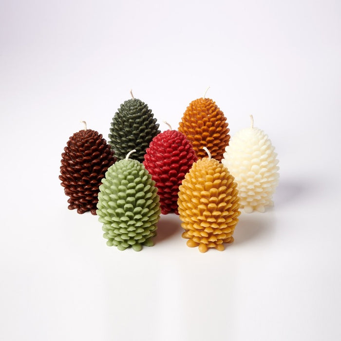Jumbo Pine Cone Beeswax Candle