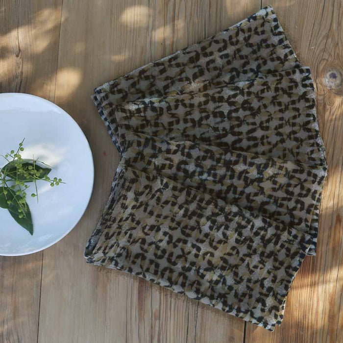 Sparrow Brown Napkins - Set of 4
