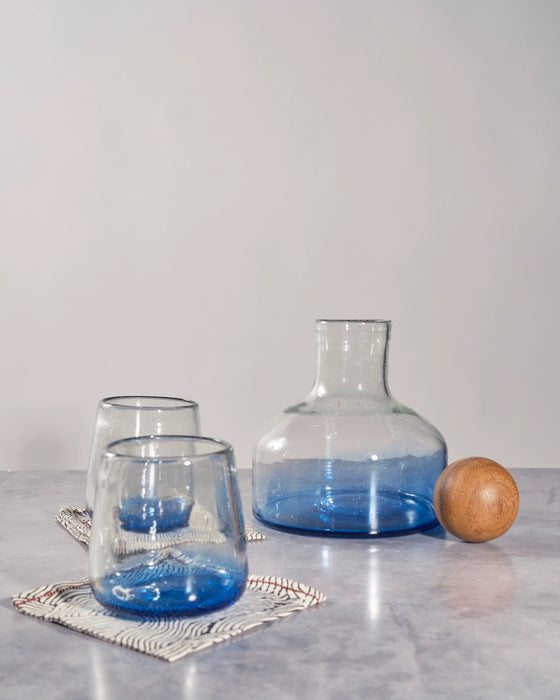 Blue Ombre Drinking Glass