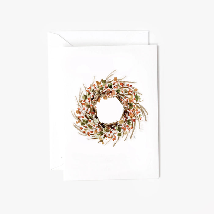 Bittersweet Wreath Mini Notecard