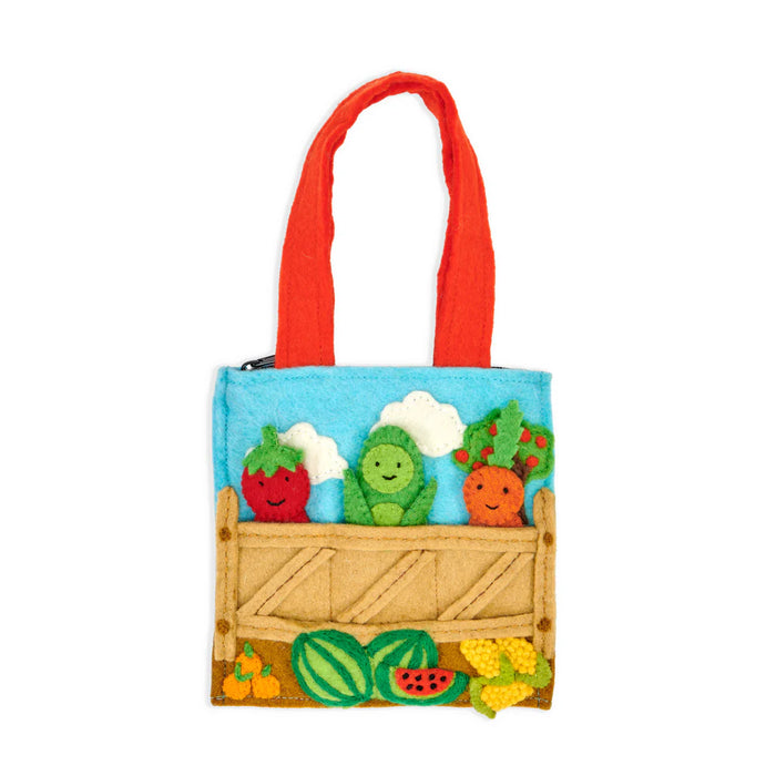 Farmers Market Felt Puppet Bag
