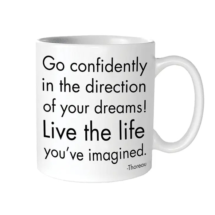 Mug - Go Confidently (Henry David Thoreau)